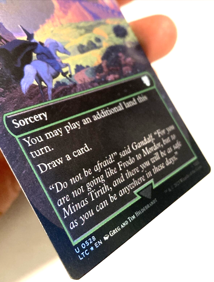 MTG Explore *BORDERLESS FOIL* Lord of the Rings Commander 0528 NM