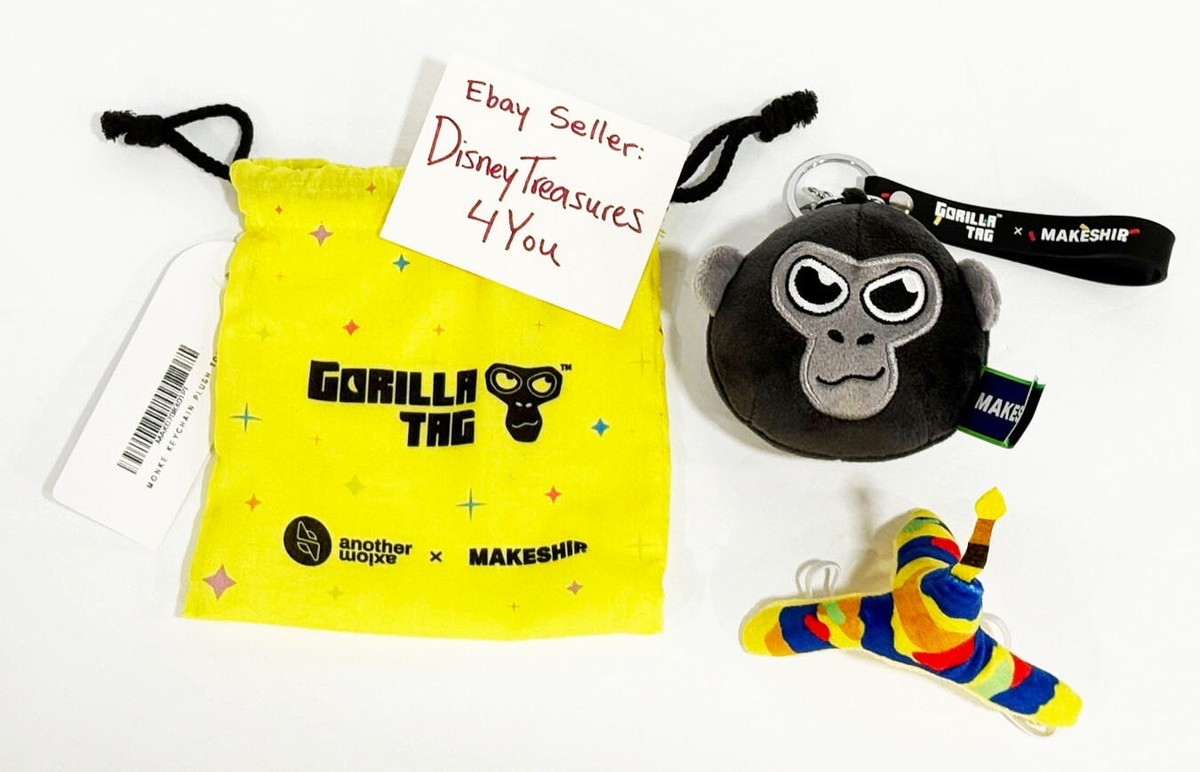 Official Makeship Gorilla Tag Plush Keychain Monke Backpack School