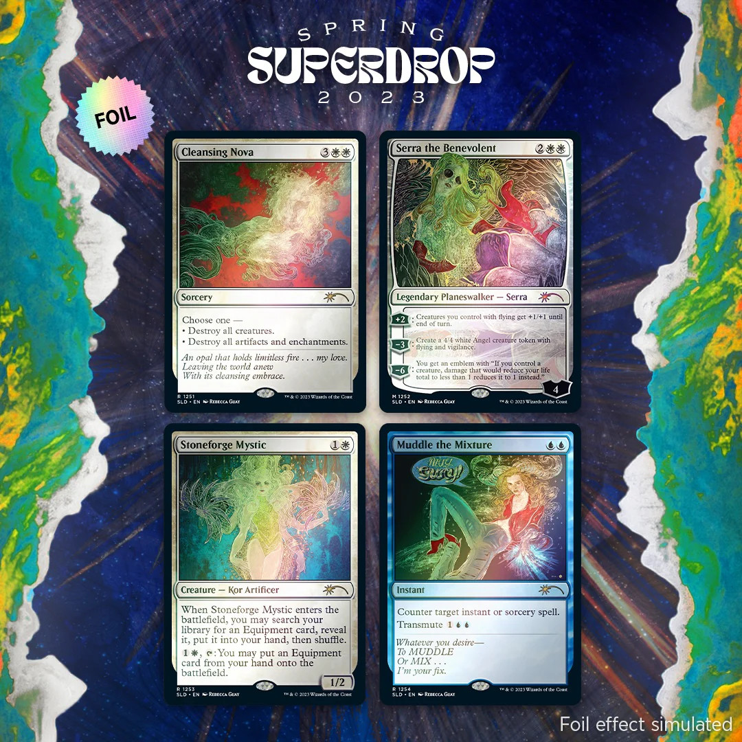 mtg【FOIL】Secret Lair Rebecca Guay 4セット Amazon.com: Magic: The