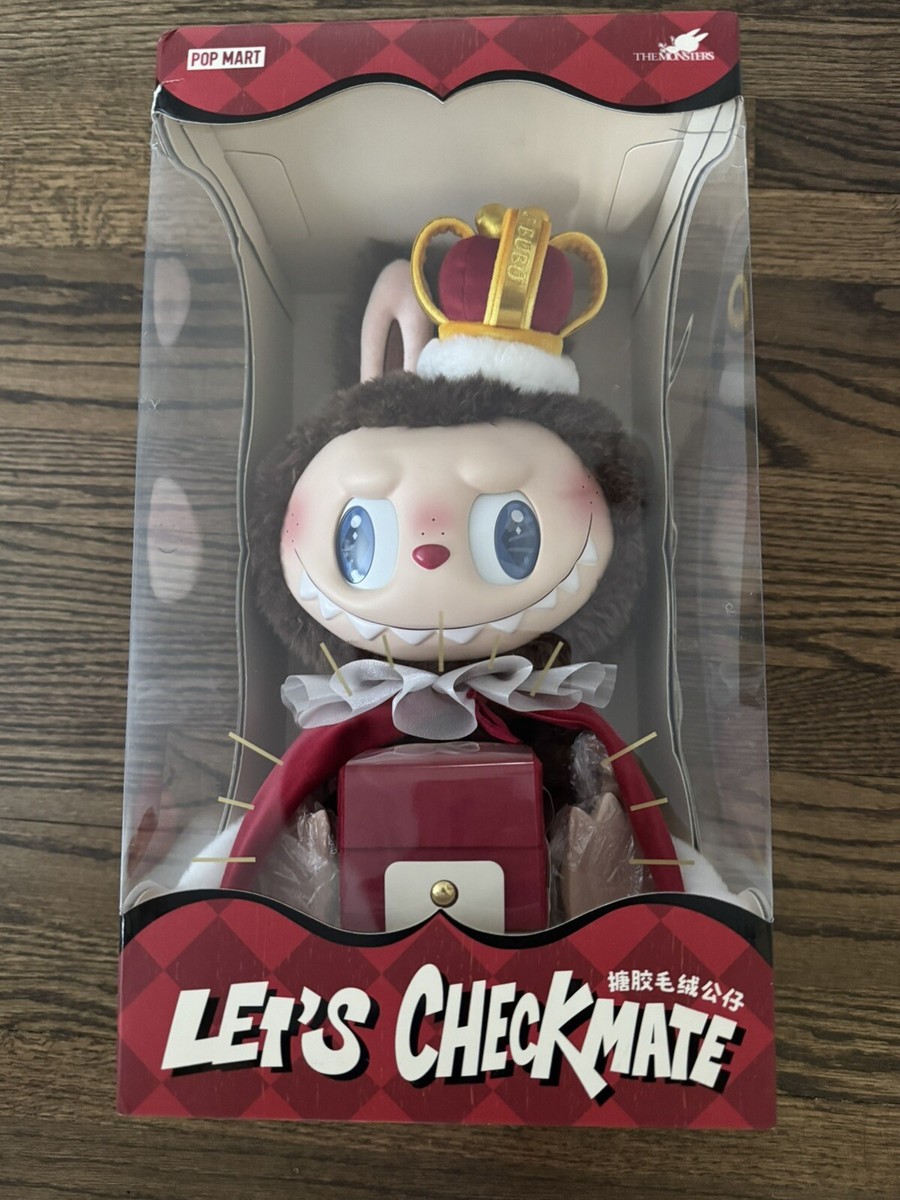 NEW Pop Mart The Monsters Labubu Let's Checkmate King Vinyl Doll