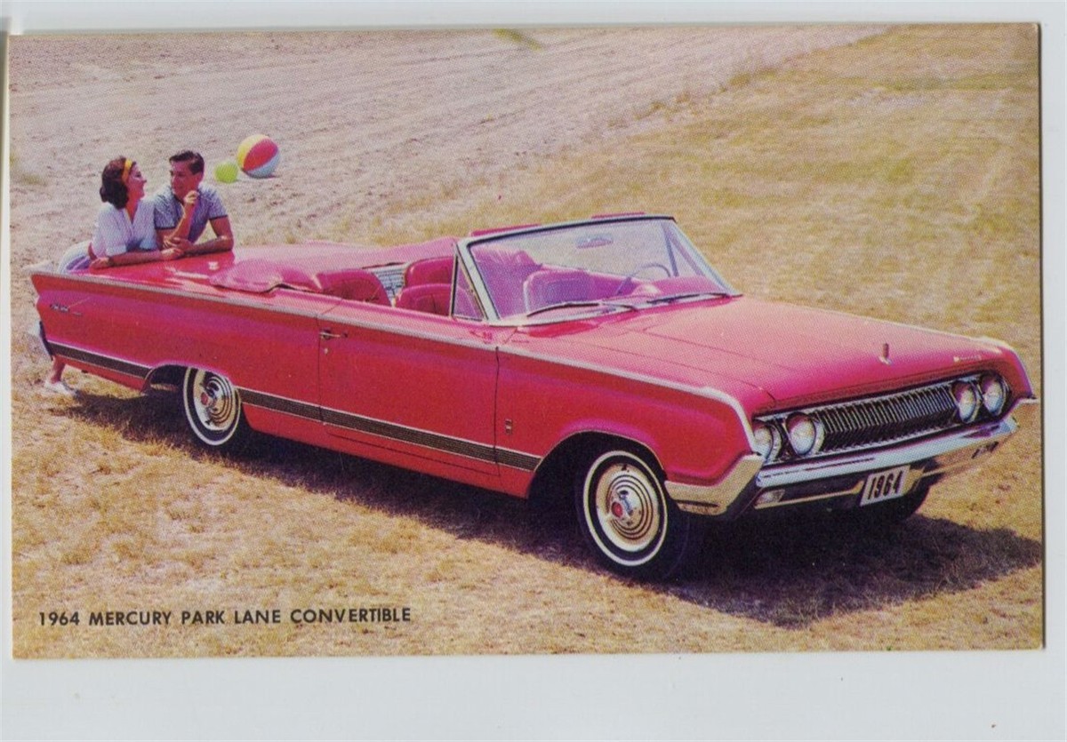 Vintage 1964 Mercury Park Lane Convertible Car Automobile Factory