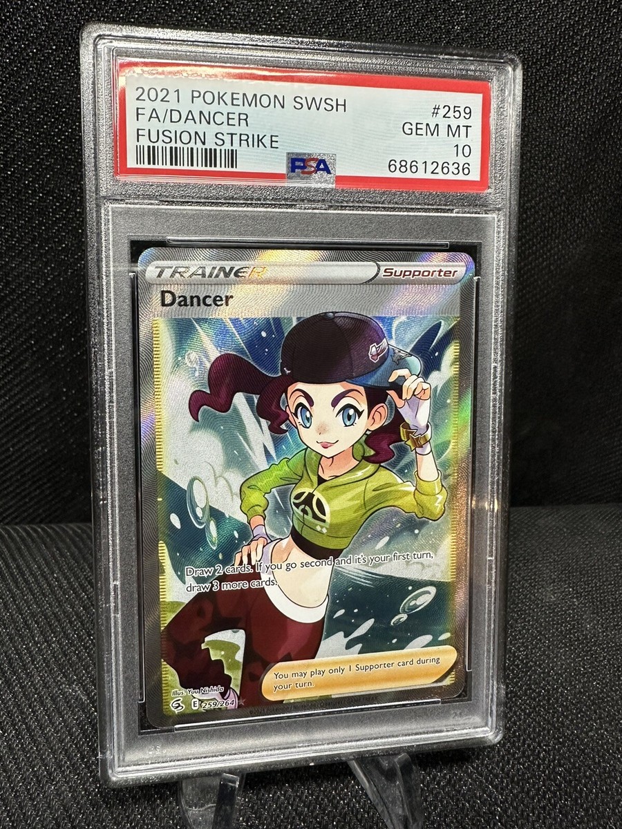 2021 Pokemon Fusion Strike Full Art Trainer Dancer 259/264 PSA 10