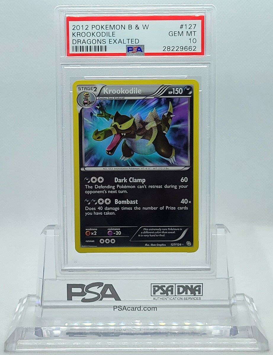 POKEMON DRAGONS EXALTED KROOKODILE #127 SECRET PSA 10 GEM MINT