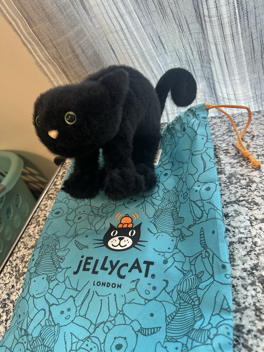 Jellycat SPOOKIPAWS CAT Halloween Plush & Free Dust bag NEW WITH