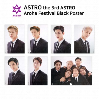 ASTRO AAF 3RD AROHA Festival Black POSTER - Each Member KPOP