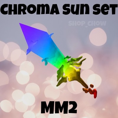 Roblox Chroma Sunset Knife (NEW) Murder Mystery 2 | MM2 | Cheap +