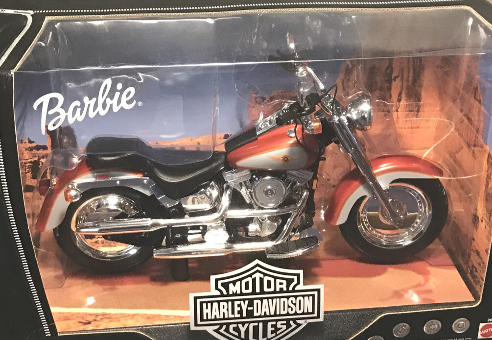 1999 HARLEY DAVISON BARBIE FAT BOY MOTORCYCLE 1:6 SCALE~NRF