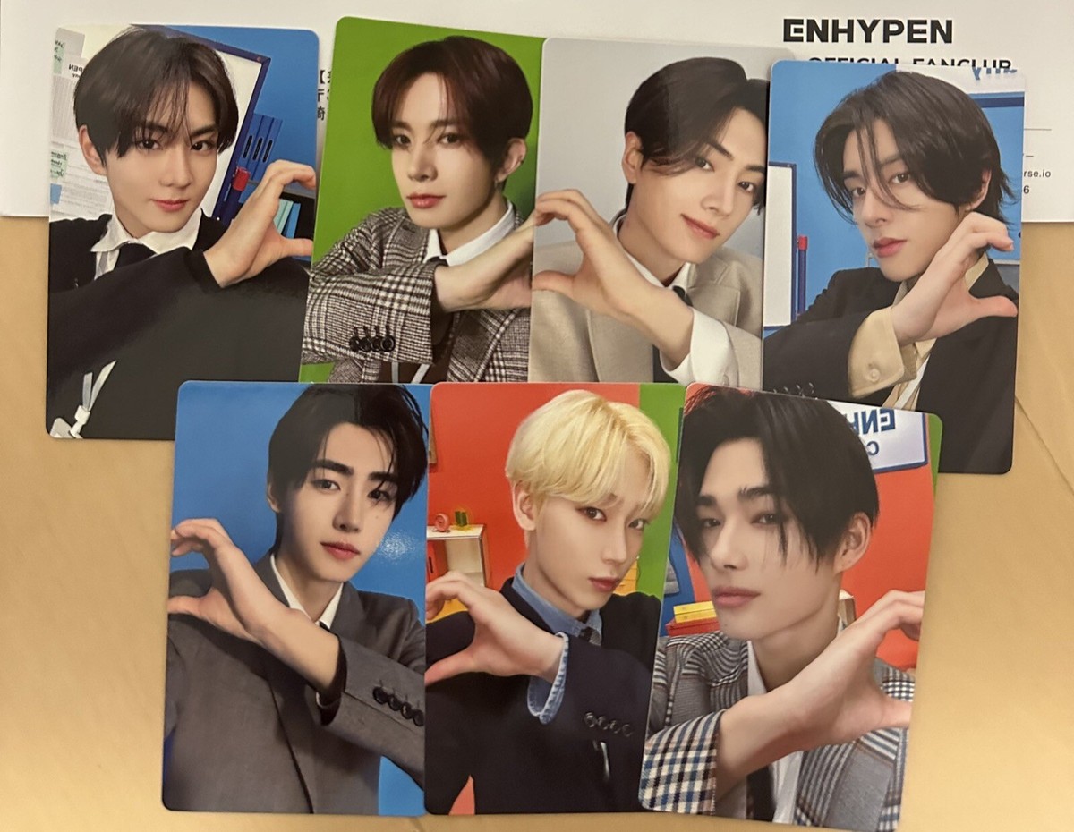 enhypen japan fc limited 2024 Questionnaire photocard PC official