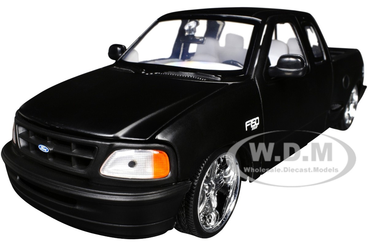 2001 FORD F-150 XLT FLARESIDE SUPERCAB PICKUP MATT BLACK 1/24 BY