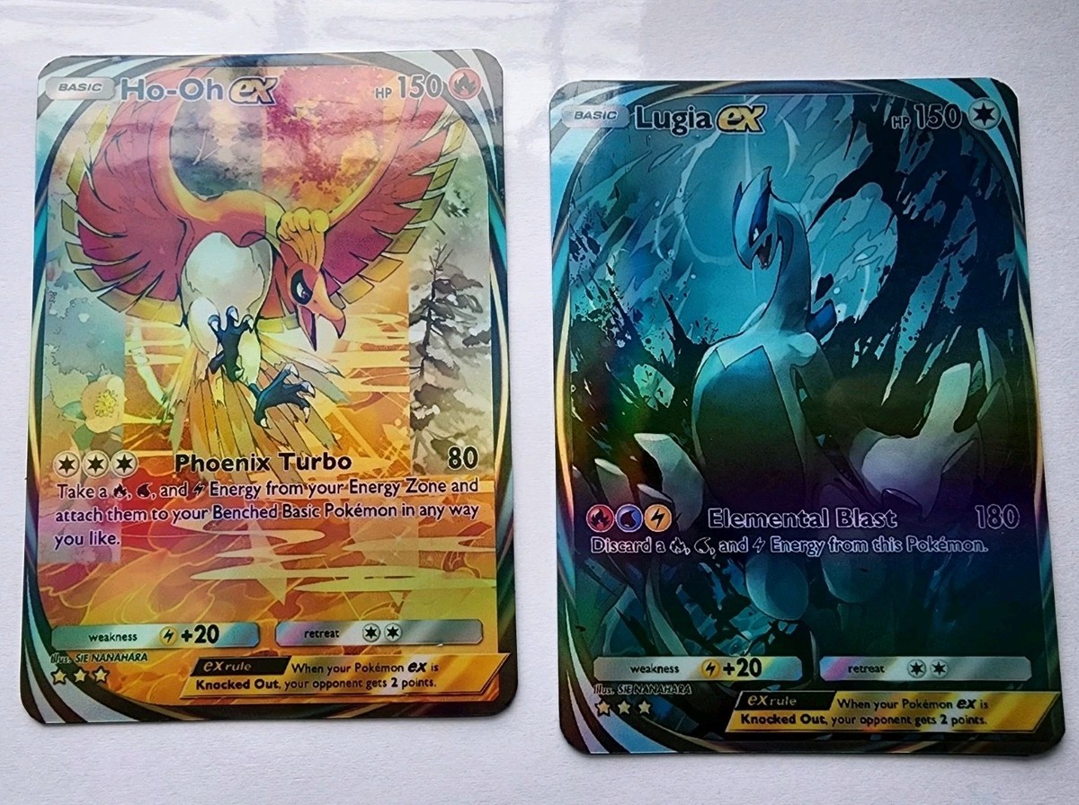 INMERSIVE HO-OH & LUGIA HOLO FULL ART POKEMON SET( TCG POCKET