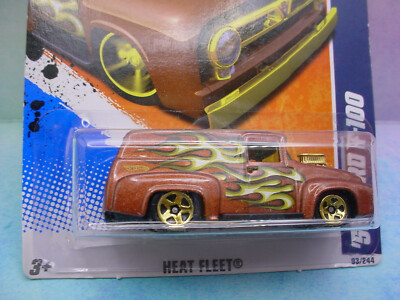 2011 Hot Wheels '56 FORD F-100 panel truck #93∞brown;gold mc5