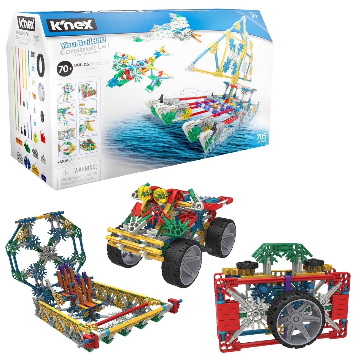 K'NEX Imagine: 70 Model Building Set – 705 Pieces, STEM Learning