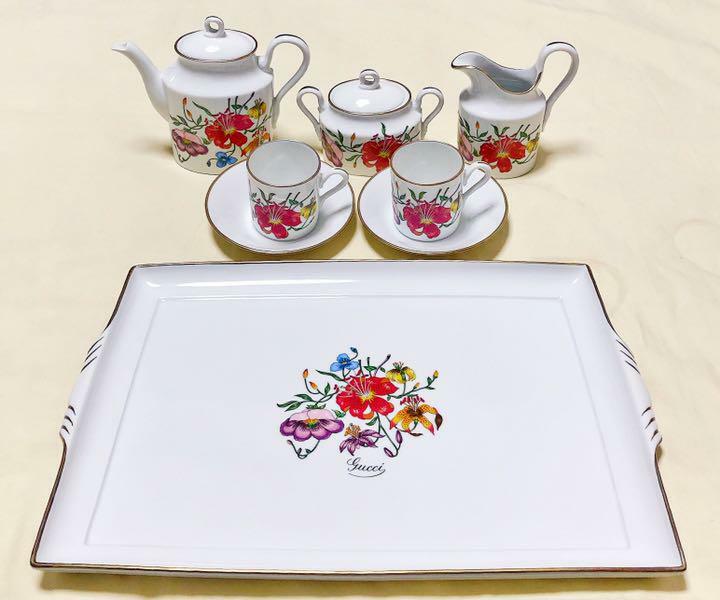 Used GUCCI x Richard Ginori Cup & Source & Pot & Tray & Creamer