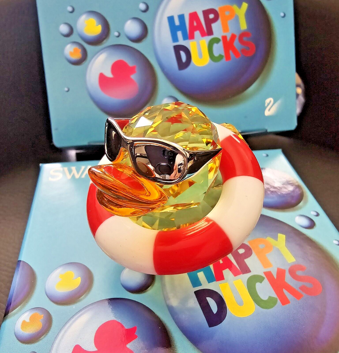 Swarovski Happy Duck - Sunny Sam Crystal Figurine - 1041295