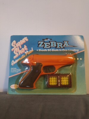ORANGE Vintage RayLine Zebra II Super Shot Toy Pistol Gun | eBay