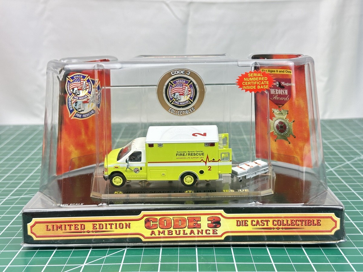 Code 3 Kennedy Space Center Fire Rescue Ford E-350 Ambulance 12061
