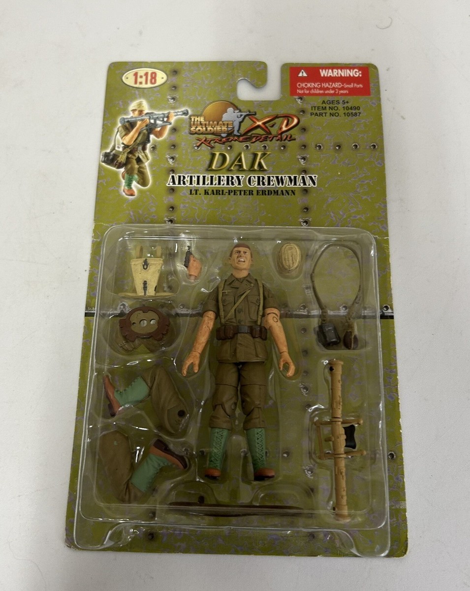 21st Ultimate Soldier XD 1:18 DAK ARTILLERY CREWMAN Lt. Karl-Peter