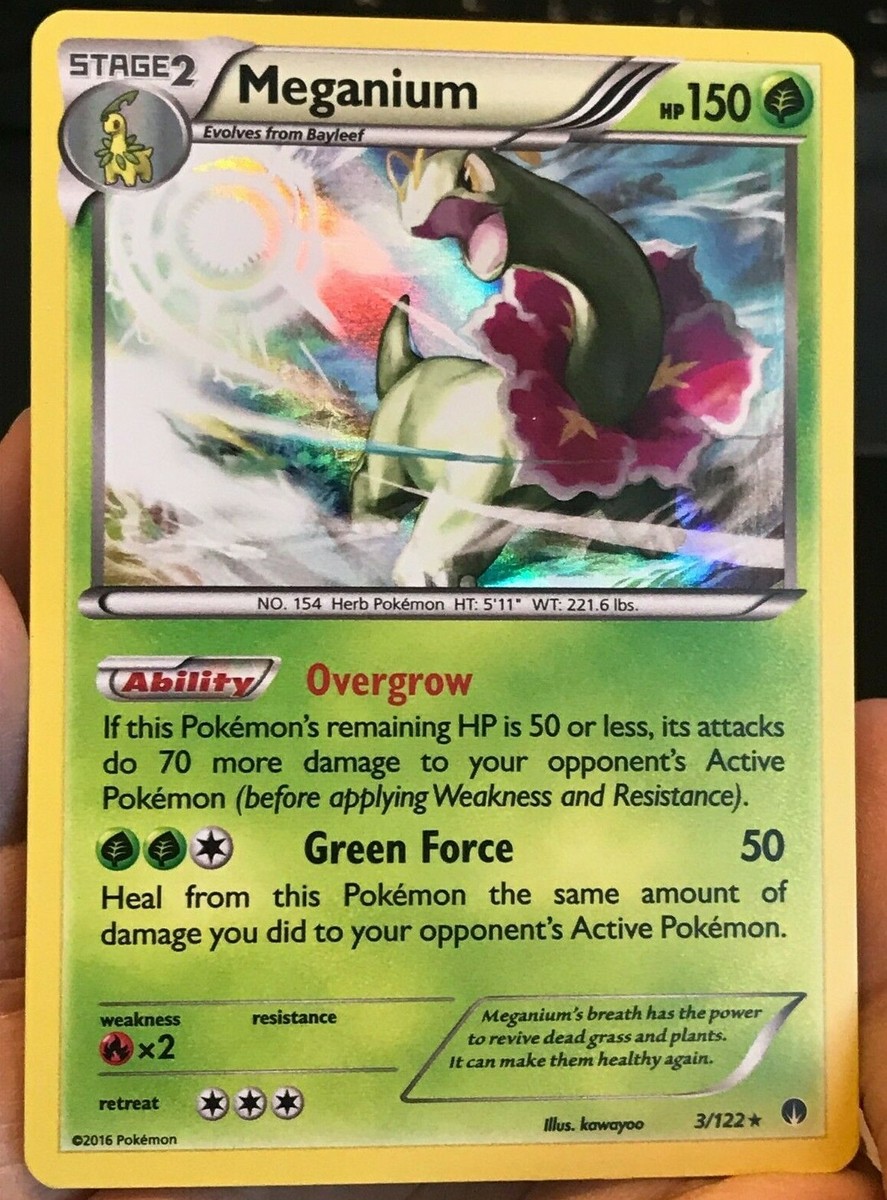 Meganium HOLO RARE 3/122 XY BREAKPoint Pokemon 2016 NM | eBay