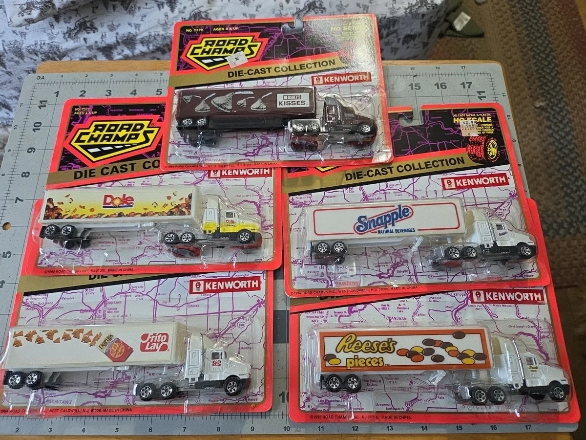 Road Champs Diecast Tractor Trailers/Semis 1:87 Scale Cars, Trucks