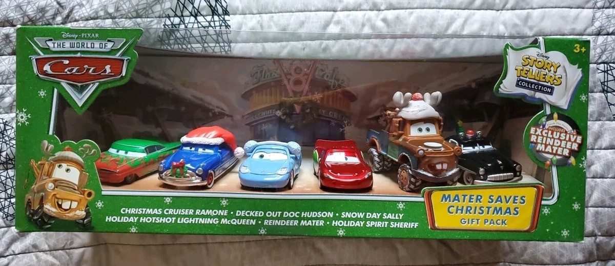 Disney Cars Story Tellers MATER SAVES CHRISTMAS 6 pack Reindeer