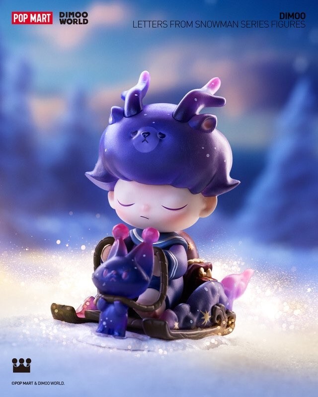 POPMART DIMOO Christmas Letters from snowman winter dream blind
