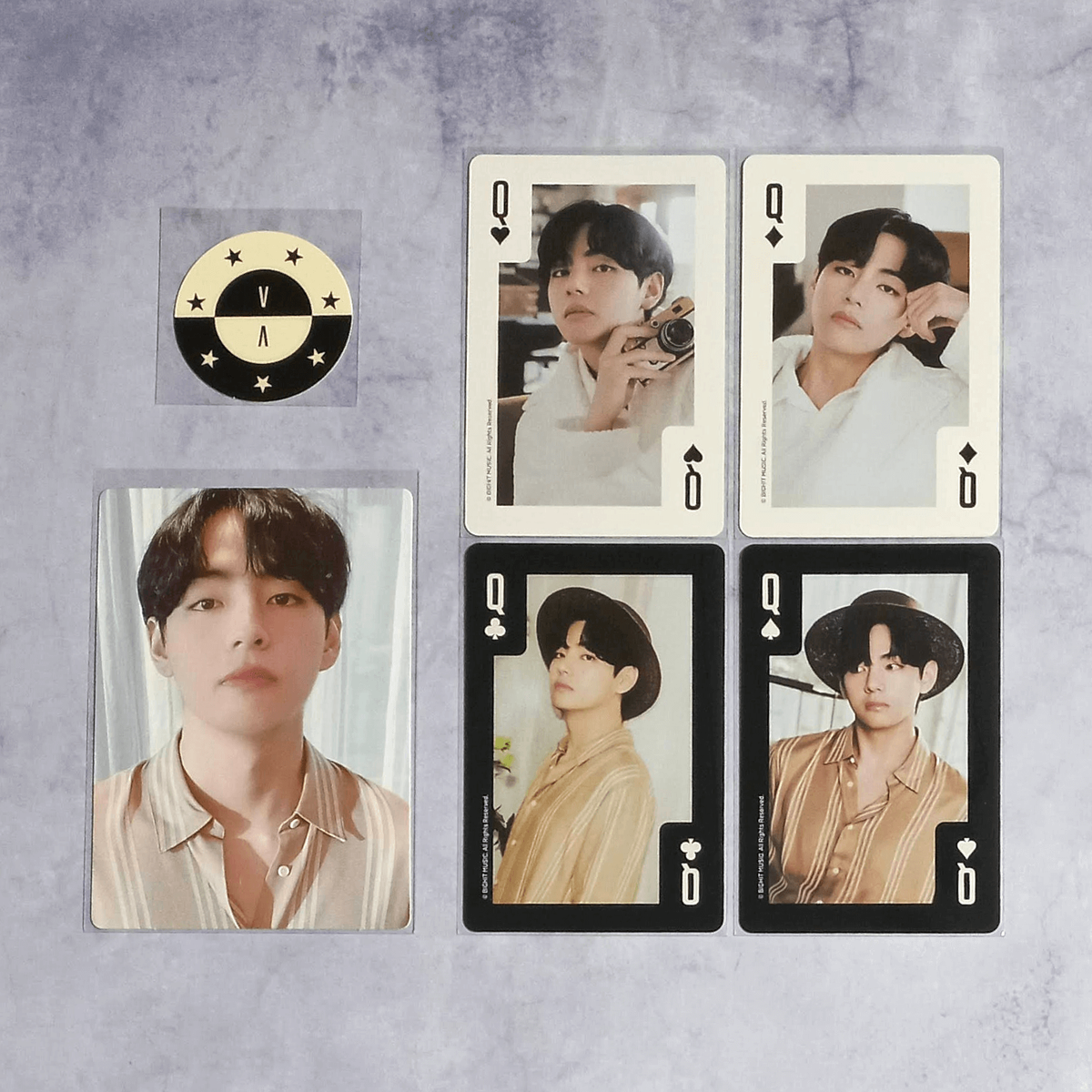 BTS Global Fanclub 9th Army Membership Kit Photo Card - V Taehyung