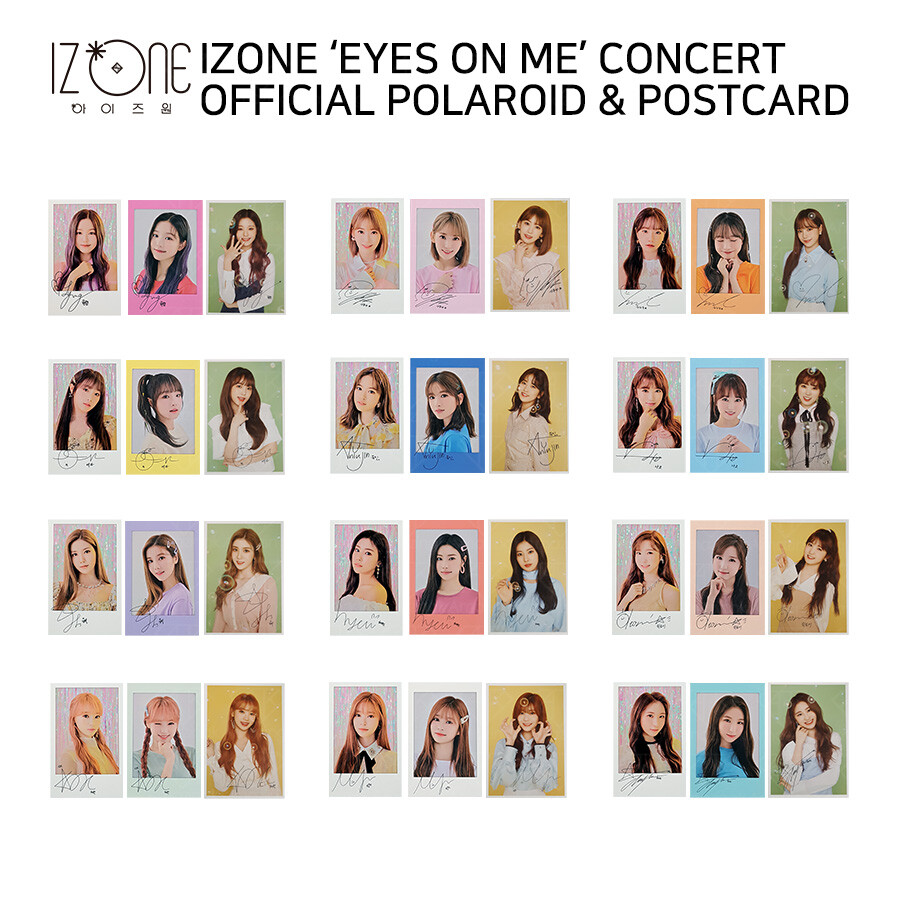 IZ*ONE IZONE - EYES ON ME Concert Official Polaroid A, B, Postcard