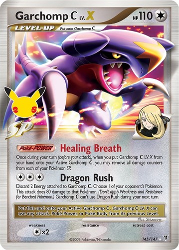 PSA 10 Garchomp C LV.X 018/025 S8aP 25th Promo - Pokemon Card