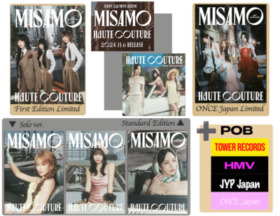 MISAMO JAPAN 2nd MINI ALBUM HAUTE COUTURE ONCE HMV JYP TWICE TR