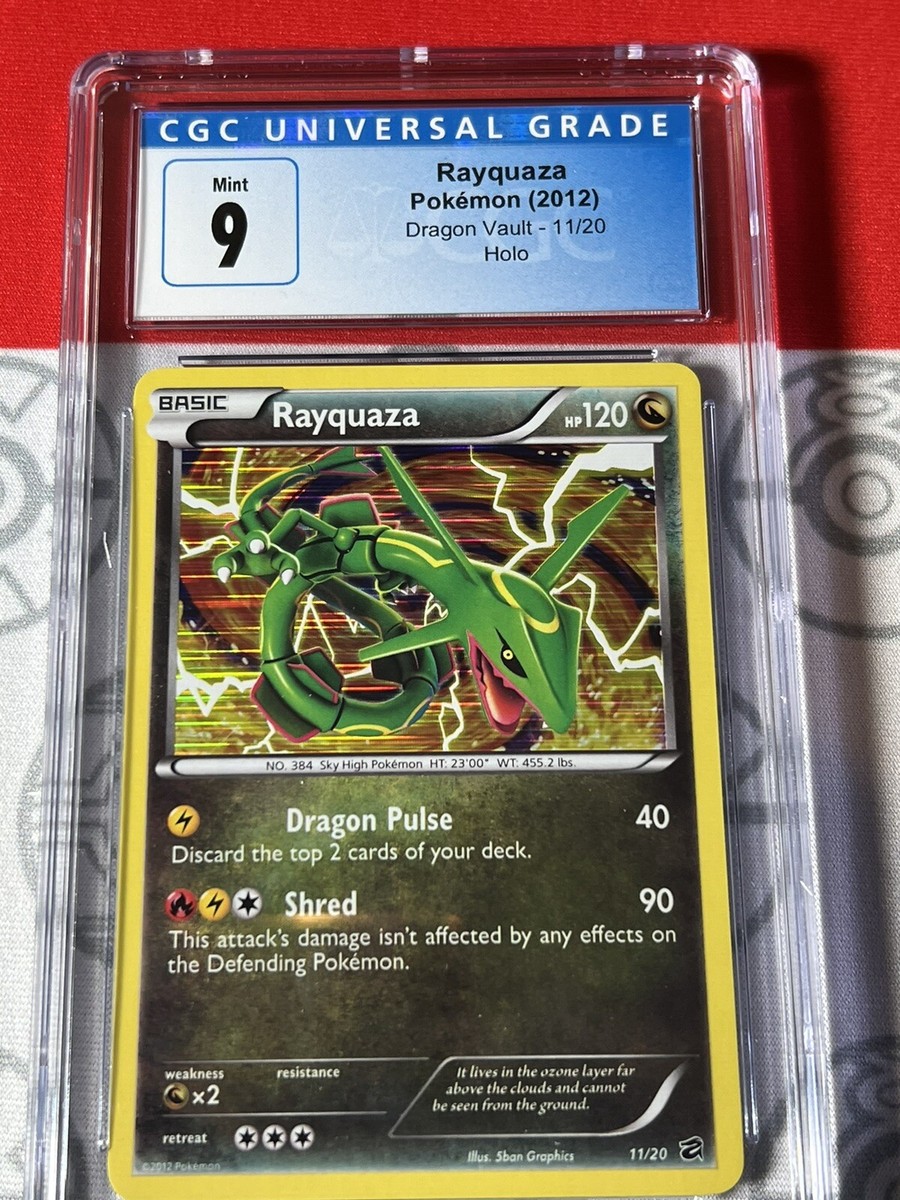 Rayquaza Holo 11/20 2012 Black & White CGC 9 Mint Dragon Vault