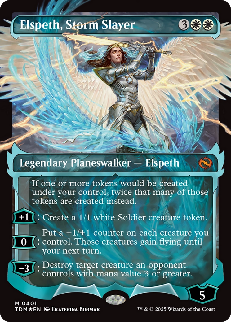 Elspeth, Storm Slayer (Showcase) (Japanese) Tarkir: Dragonstorm