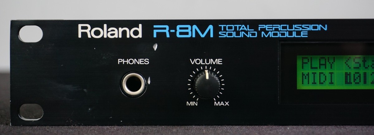 Roland R-8M Total Percussion Sound Module 1U Rack Mount Midi Drum