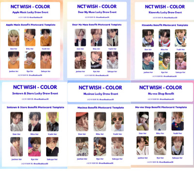 NCT WISH THE 3RD MINI ALBUM ' COLOR' OFFICIAL LUCKY DRAW EVENT