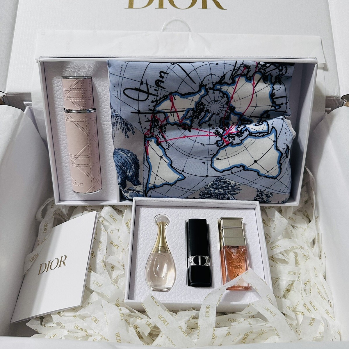 DIOR Beauty VIP Silver and Gold Welcome Gift Around The World | eBay