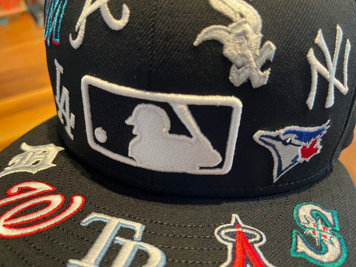 NEW ERA 59FIFTY Logo Scramble MLB All Over Black 14734036 | eBay
