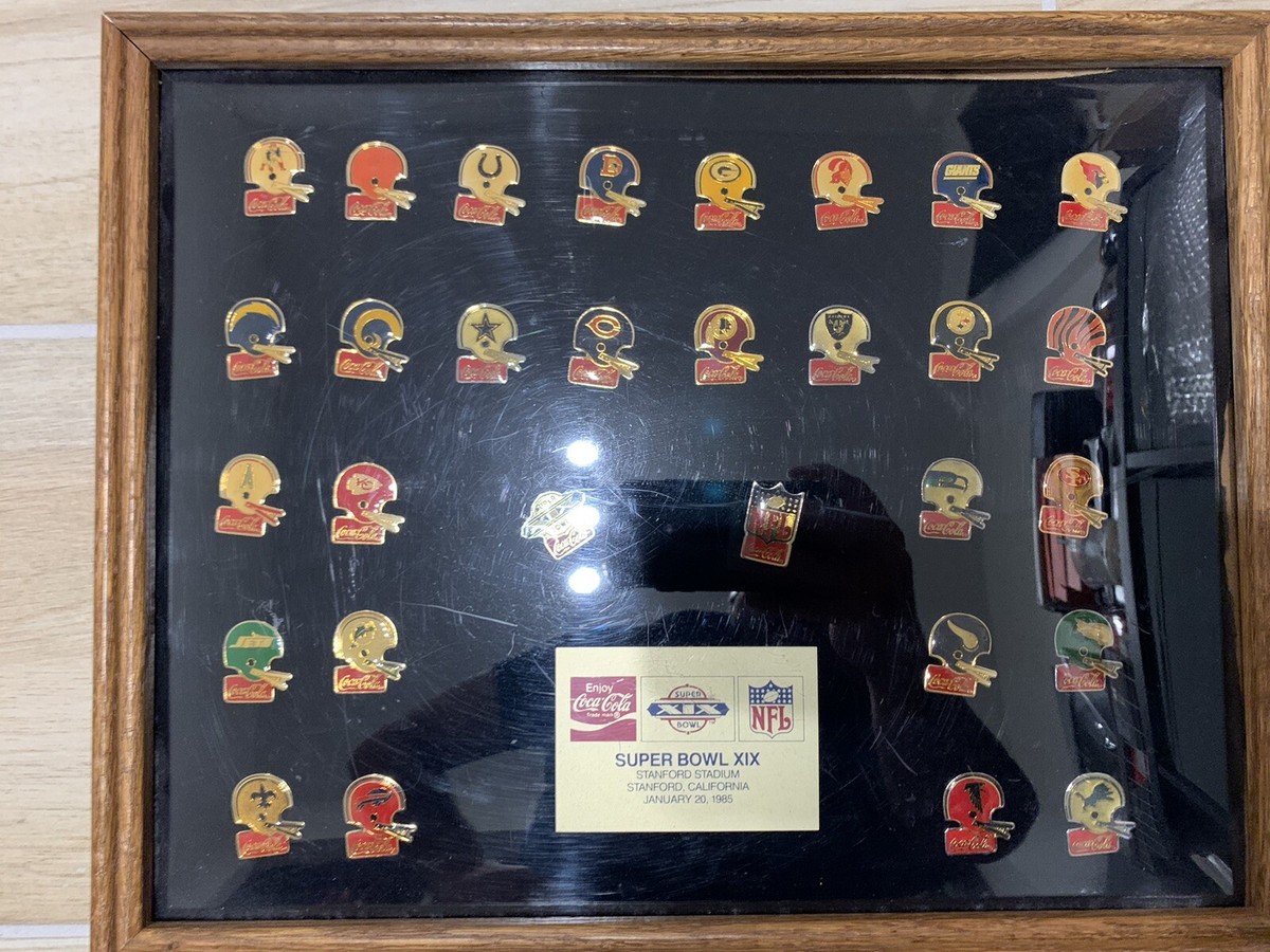 1985 Coca Cola NFL Super Bowl XIX Collection Commemorative Framed
