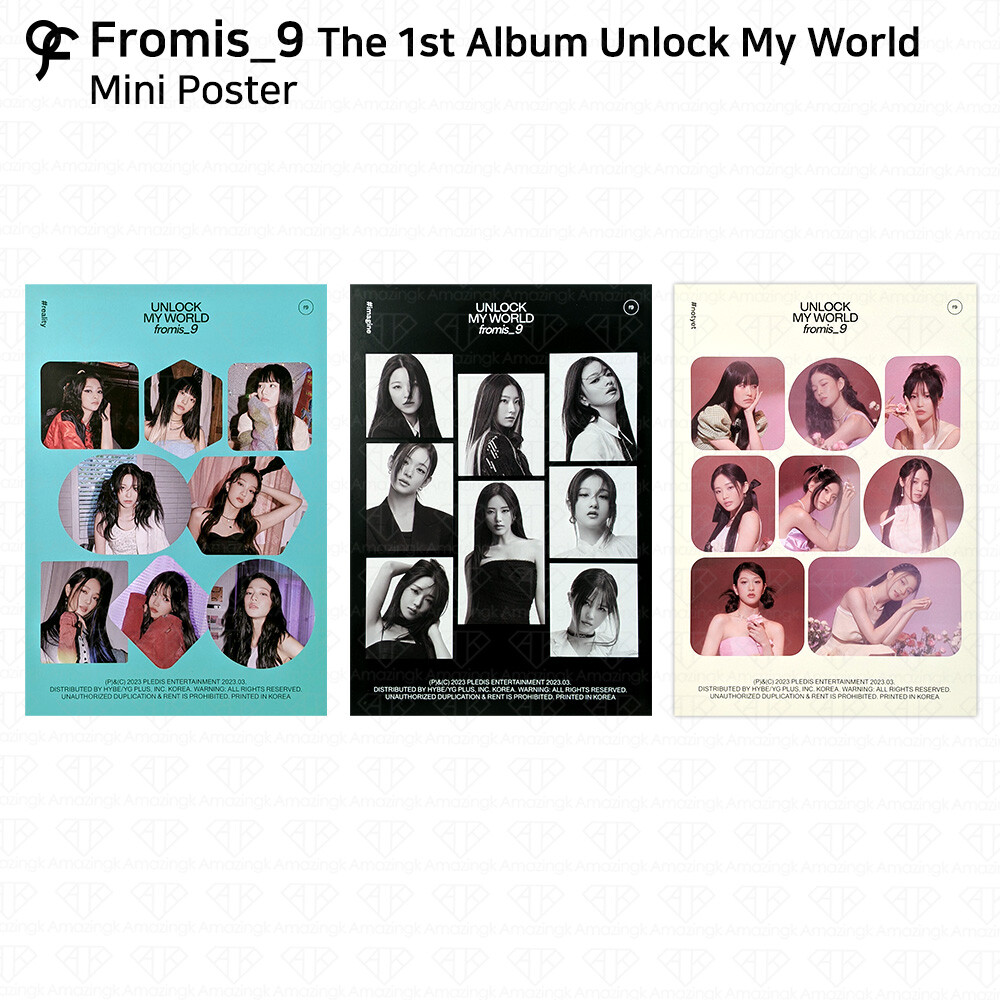 Fromis_9 1st Album Unlock My World Official Mini Poster KPOP | eBay