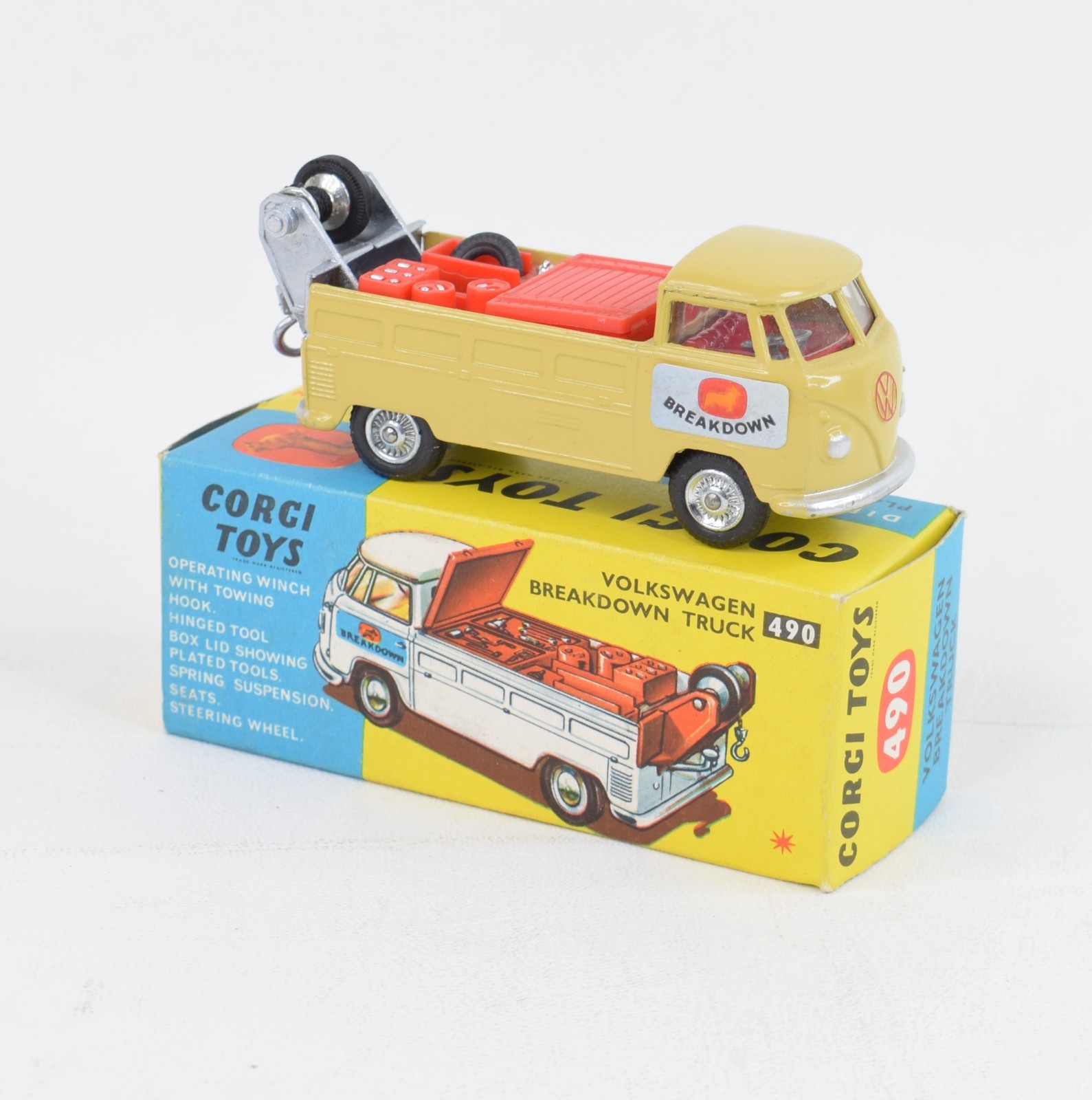 Corgi 490, VW Breakdown truck - Free Price Guide & Review