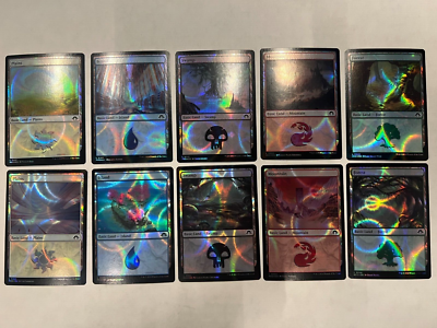 RIPPLE FOIL - Basic Land Set of 10 Modern Horizons 3 MTG MH3 M/NM