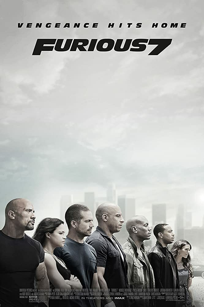 FURIOUS 7 MOVIE POSTER 27x40, ORIGINAL, 2-SIDED | eBay