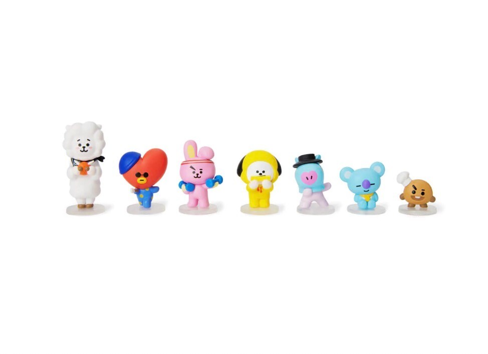 BT21 KPOP BTS 5TH ANNIVERSARY MINI DOLLHOUSE FIGURINE SET Limited
