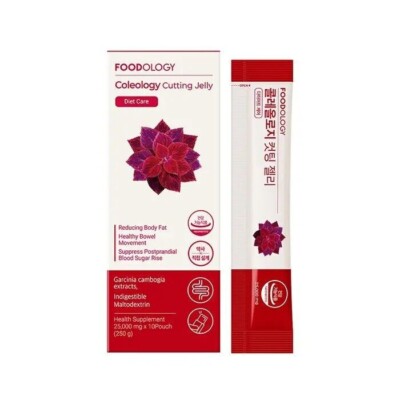 FOODOLOGY Coleology Cutting Jelly 250g (25g x 10 sticks) Made in