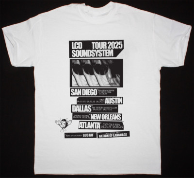 NEW LCD Soundsystem Tour 2025 White All Size Gift Shirt OM591 | eBay