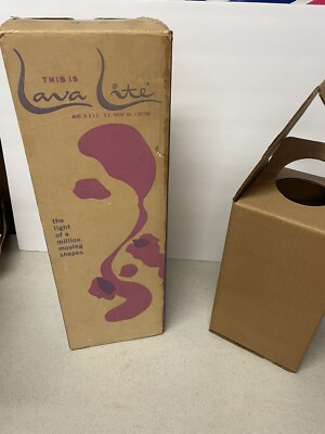 Vintage 1960s Lava-Simplex Lava Lite Original Box w/Insert BOX