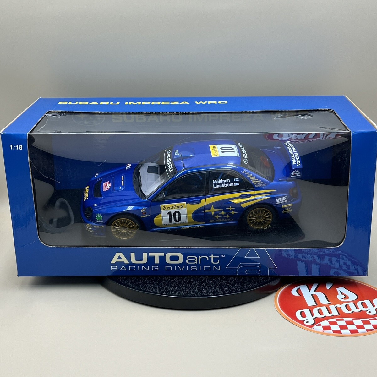 AUTOart 1/18 Subaru Impreza WRC 2002 Monte Carlo #10 Makinen