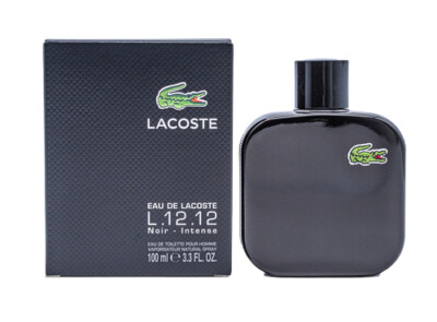 Lacoste L.12.12 Noir Intense EDT Cologne for Men 3.3 / 3.4 oz New