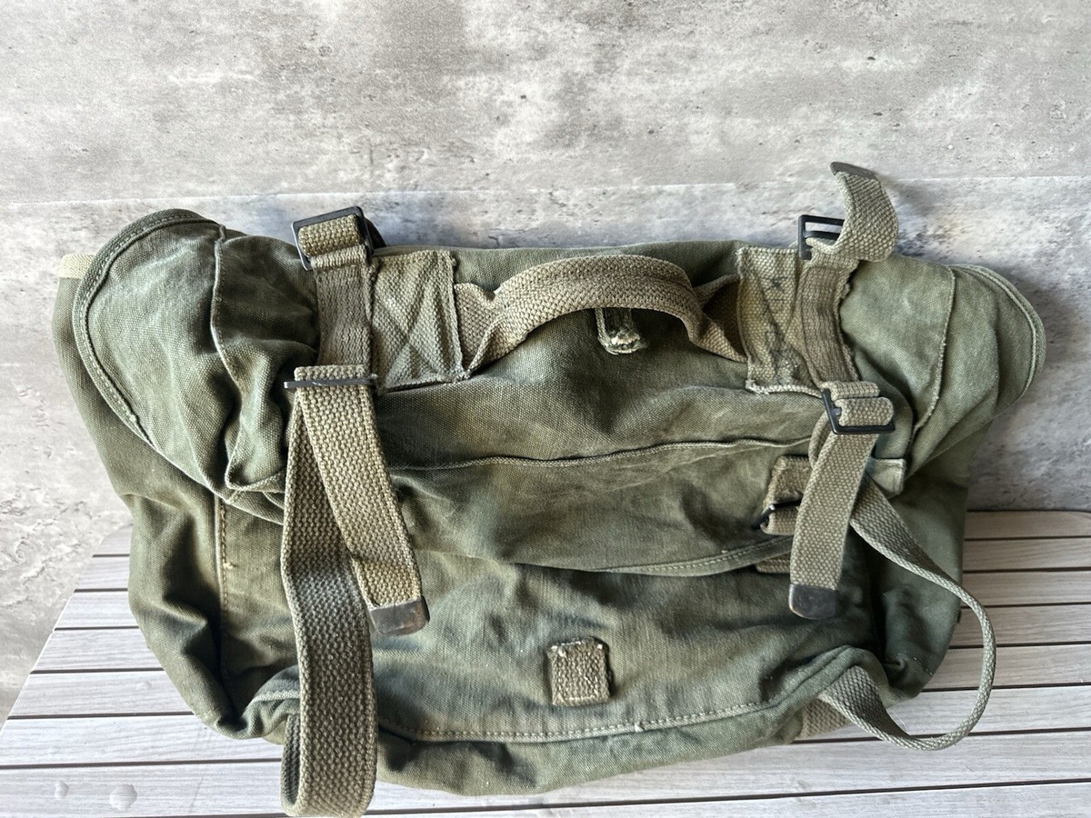 Vintage WWII US ARMY Cargo Bag M-1945, cargo field pack – Canvas