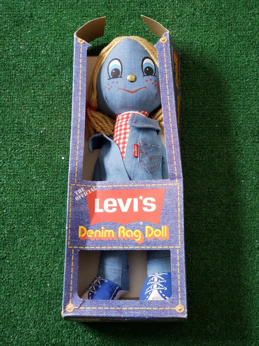 1973 Vintage Levi's Official Denim Rag Doll, Knickerbocker | eBay