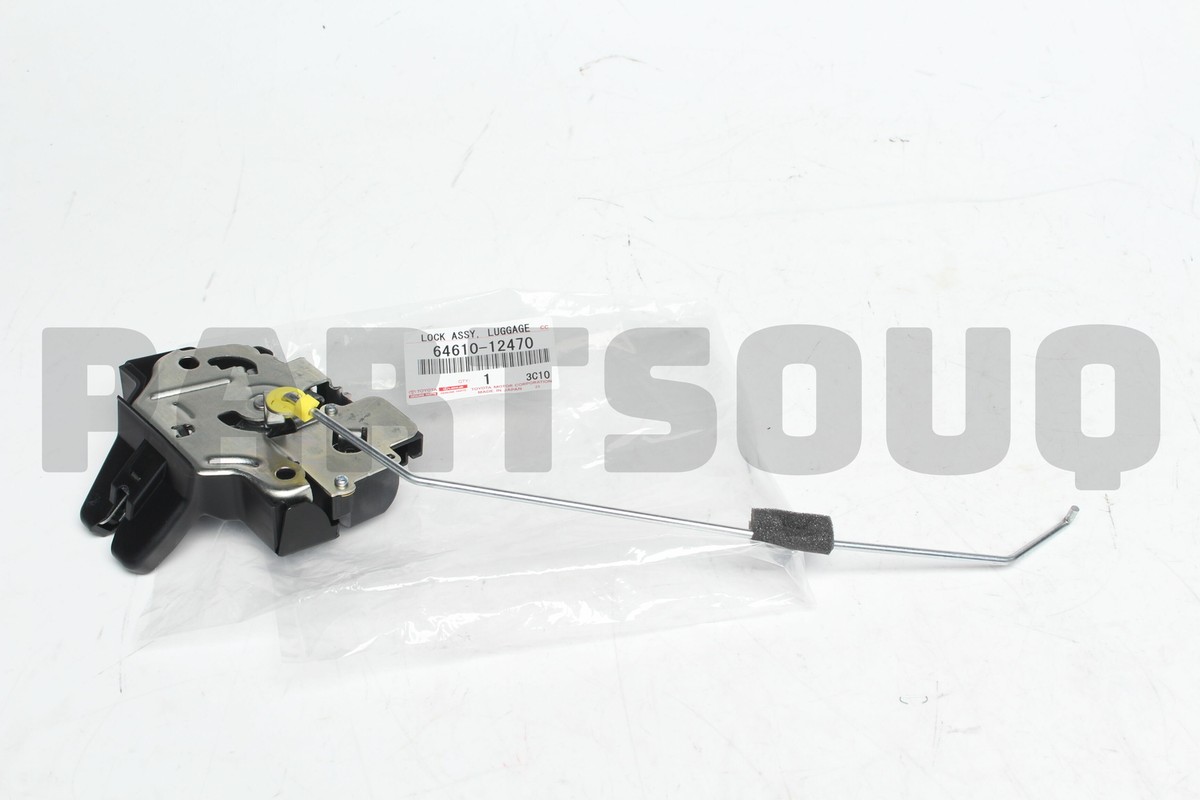 6461012470 Genuine Toyota LOCK ASSY, LUGGAGE COMPARTMENT DOOR