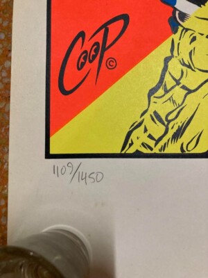 Chris Cooper Coop / Green Day 1995 Original Gig Poster Ed.1450